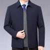 High-End 2025 Jarní/Podzimní Pánská Bunda - Business Casual Oblek pro Střední Věk a Starší