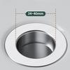Stainless Steel Sink Drain Filter - Anti-Clog Hair Stopper & Odor Seal for Bathroom/Kitchen Pop-Up Drain, Bath Tub Drainage