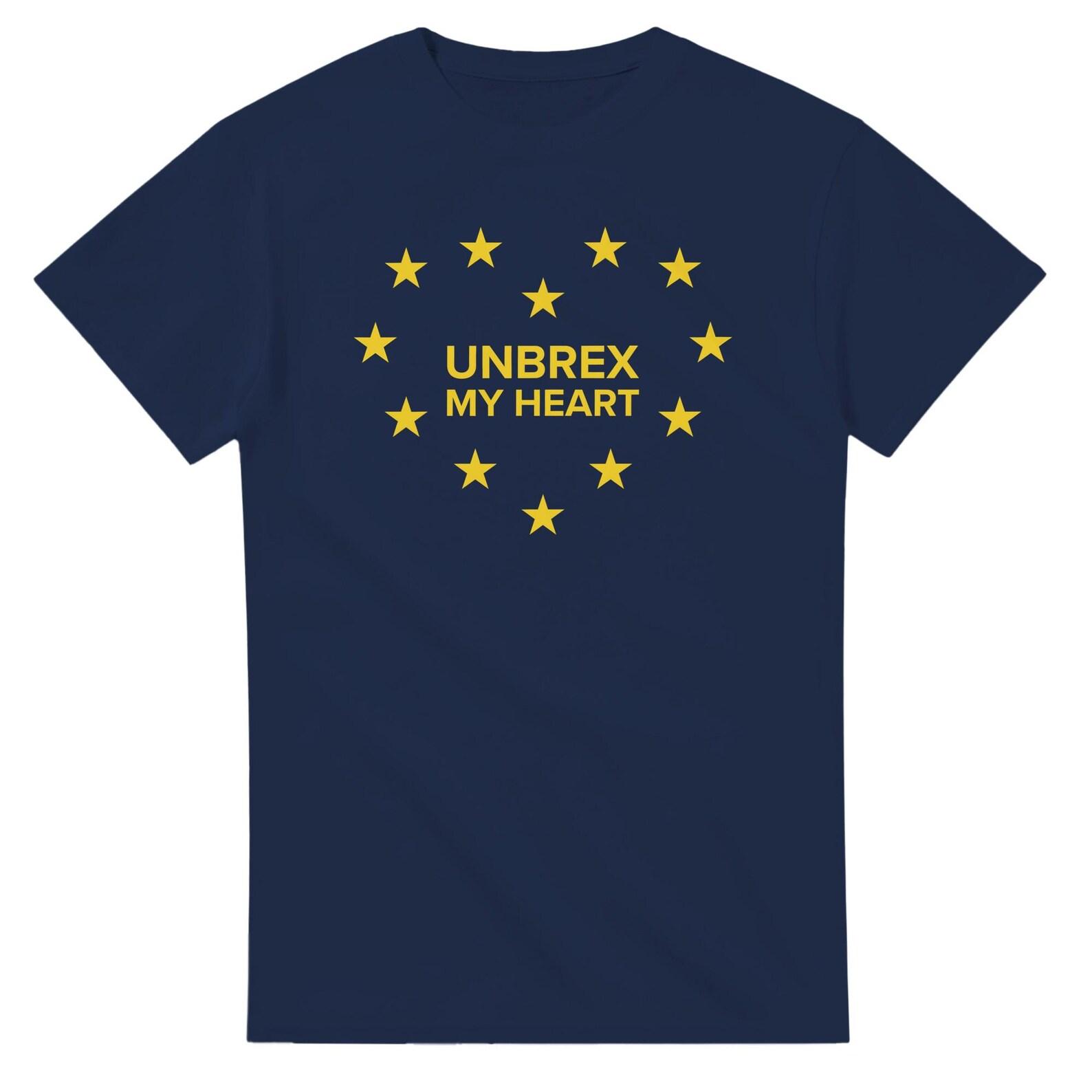 Unbrex My Heart EU Funny Pro Europe Political Brexit Remainer Satire Design T shirt 4XL