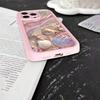 Kreatives rosa Muschel-Design Handyhülle geeignet für iPhone 17 16 15 14 13 12 11 Pro/Max/Plus sturzsichere und stoßfeste Rückabdeckung