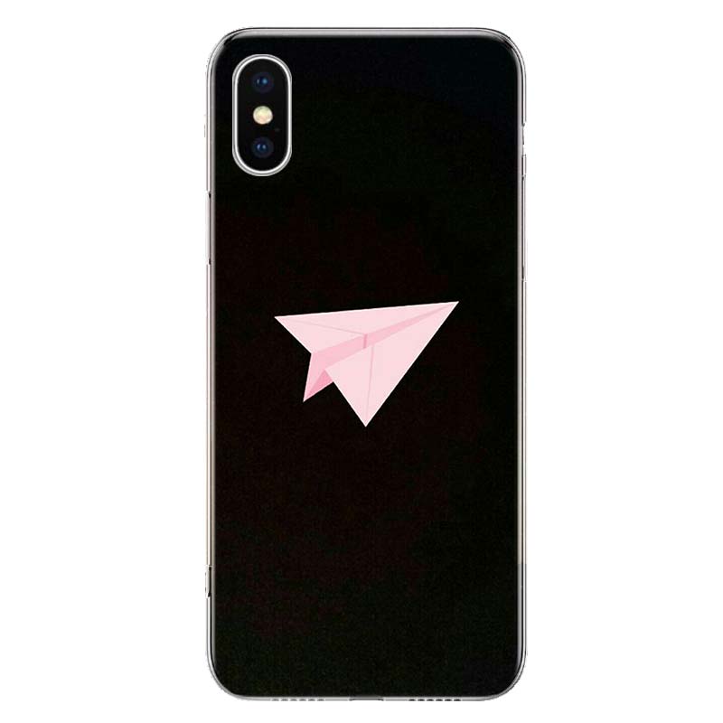 Travel the World Paper Plane Cover Phone Case For Apple iPhone 11 12 13 14 Pro 7 XR X XS Max 6 6S 8 Plus + Mini 5 SE Print Soft