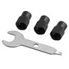 3*Chuck Nut+1*Wrench Mini Drill Chuck M8*0.75mm Chuck Nut Rotary Tool Accessories + Wrench For Most Rotary Zinc Alloy Tools