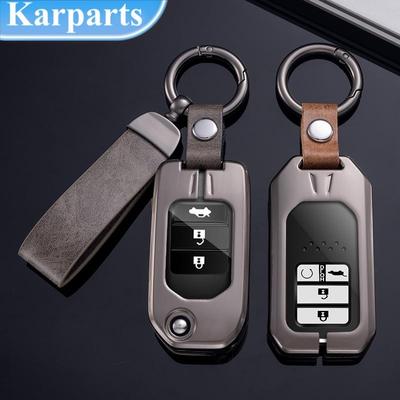 Metal zinco capa chave do carro caso escudo para honda civic crv hrv accord piloto ajuste freed vezel odyssey 2018 - 2022 acessórios