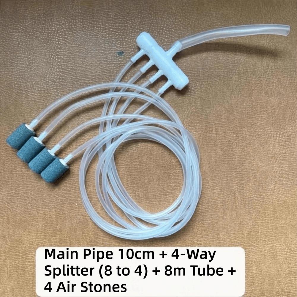 1 Kit Set Air Flow Control Oxygen Pump Diverter Aquarium Air Valve Fish Tank Aquarium Aeration 4Way(No Air pump)