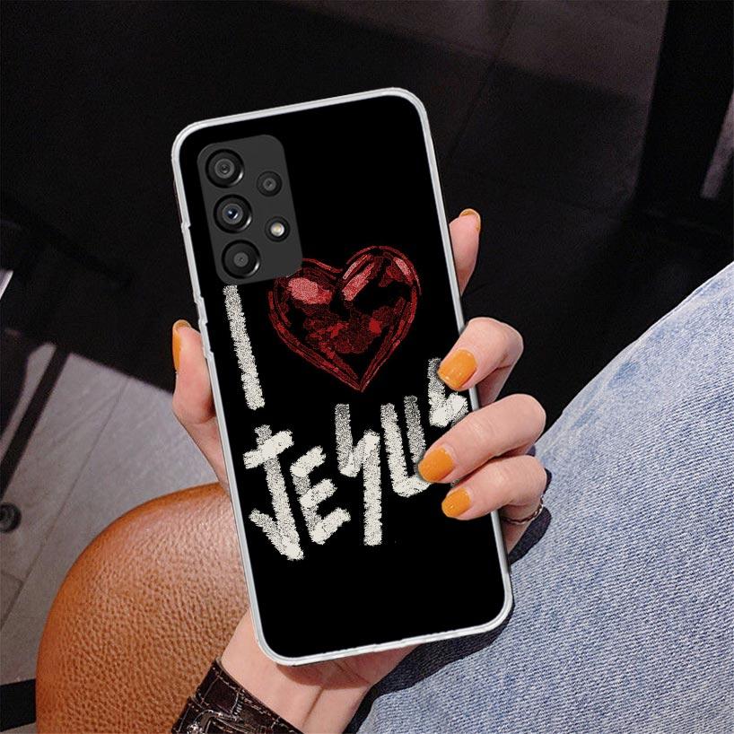 Son Of God Jesus Cross Holy Light Phone Case For Samsung Galaxy A52 A32 A22 A12 A51 A31 A50S A30S A20S A10S Note 20 Ultra 10 Plu