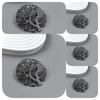 New Round Tree of Life Gold-plated Stainless Steel Brooch, Men's Suit Pin Black, High Quality Father Husband Gift Set