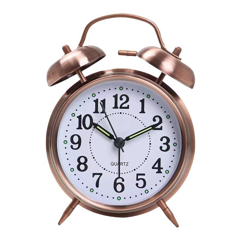 Bronze Alarm Clock Is Super Loud Home Decoration Can Be Equipped with Luminous Retro High End and Exquisite Student Wake-up Clock