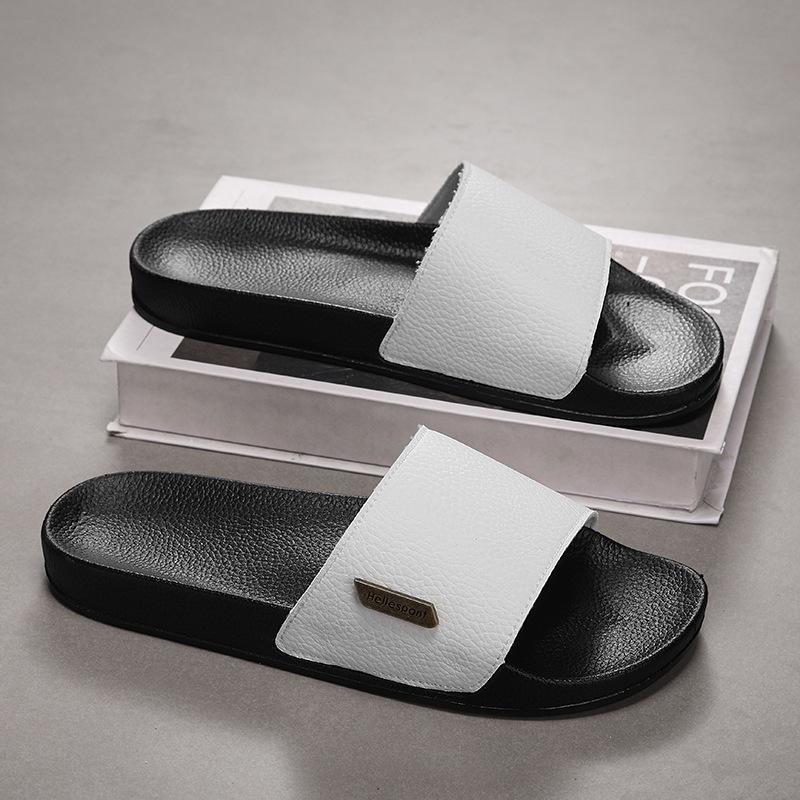 Men's High-End Solid Color Summer Beach Sandals with One Strap (2025)