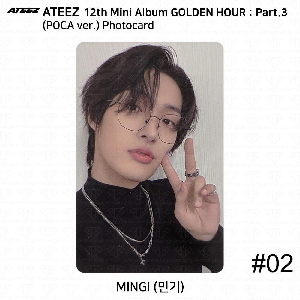ATEEZ 12th Mini Golden Hour Part.3 POCA Ver. Official Photocard QR Image Card