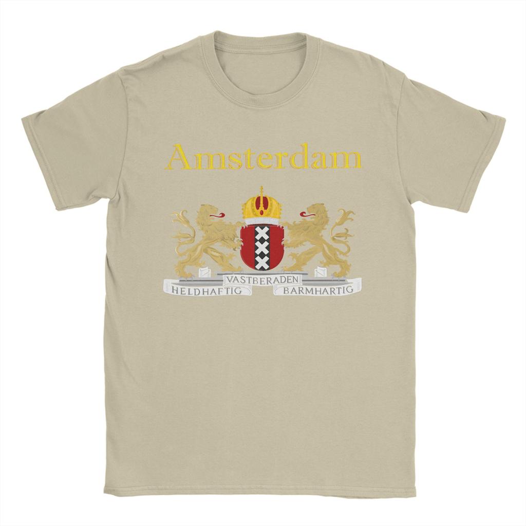 Amsterdam Maglietta in Cotone per Unisex Estate Stile Street T-shirt Harajuku Maglietta Oversize Abbigliamento Casual