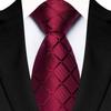 Single Color Plaid & Checks Ties 8CM Groom Jacquard New Mens Necktie  Formal Business