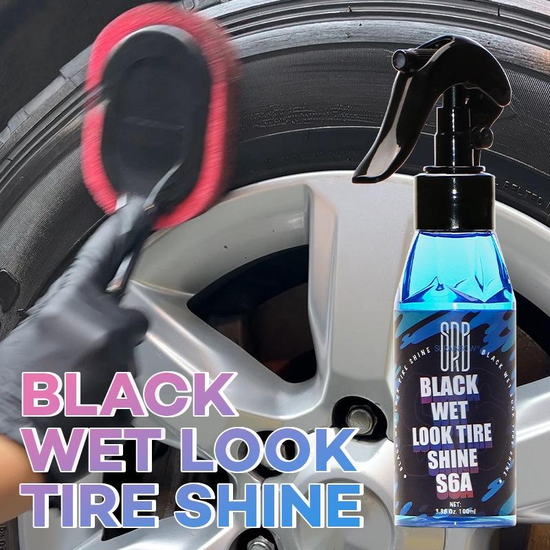 1Pcs Protection Long-Lasting Tire Shine Spray 100Ml Motorcycle Black Wet Look Tire Shine Dressing For Deep Glossy Finish