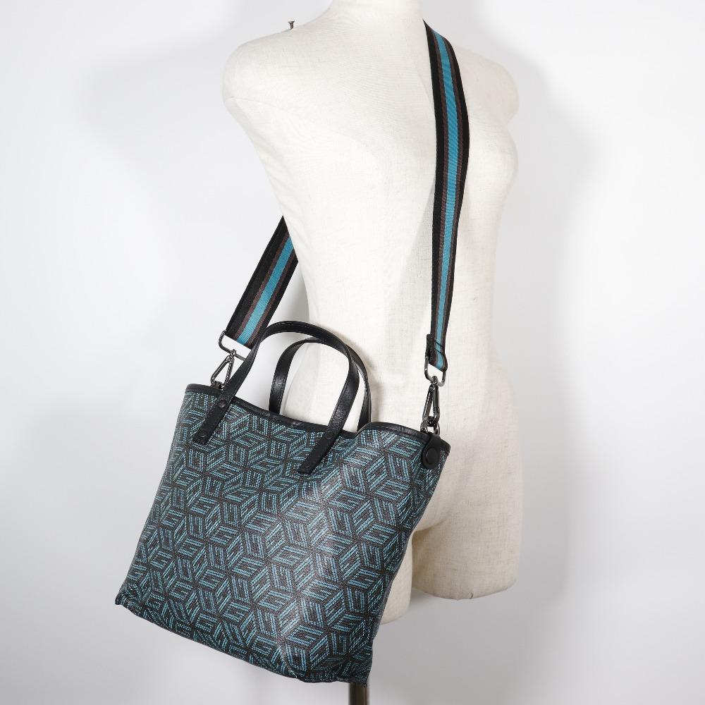 Gabs 2WAYShoulder Handbag Black / Blue PVC Women Used