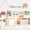 New Creative Cartoon Wall Stickers Hand Painted Cat Cute Pet Store Bedroom Wall Stickers Cute Cat Stickers