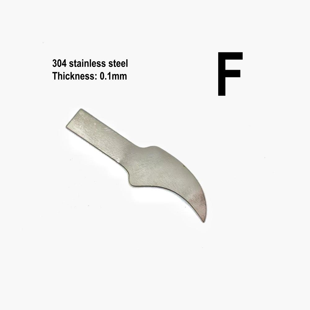 Dental Stainless Steel Porcelain Scalpel Back-cutting Knife Pocket Knife Non-slip Cutter Engraving Craft Knives 0.1mm Thickness