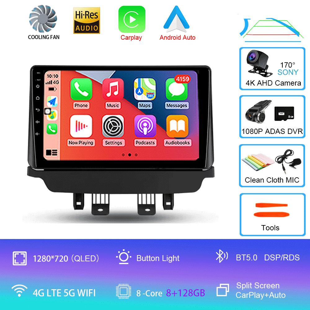 Car Radio Android 14 Carplay Auto For Mazda CX-3 CX3 Mazda 2 DK 2014 - 2021 Multimedia Player GPS Navigation 2din WIFI+4G Stereo