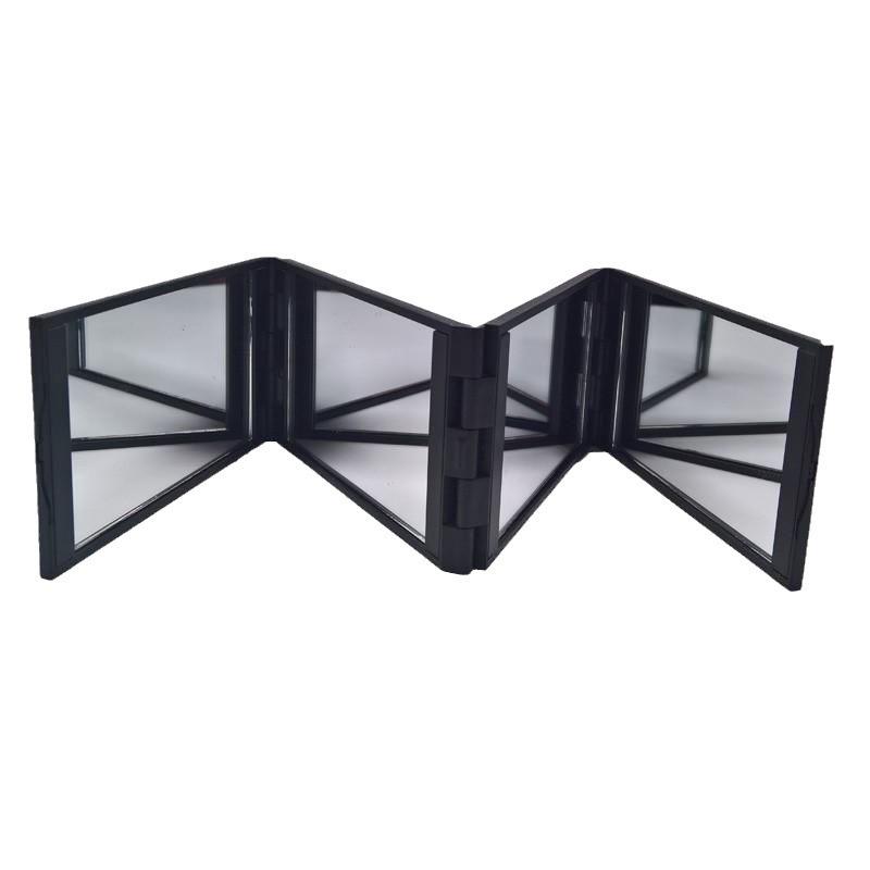 Four-Fold Portable Makeup Mirror: DIY Multi-Angle Folding Mirror for Easy Carrying