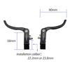 UPANBIKE Bicycle Brake Lever Aluminum for Road Bikes Set, Alloy, 22.2mm, 23.8mm, (Black, 22.2mm)