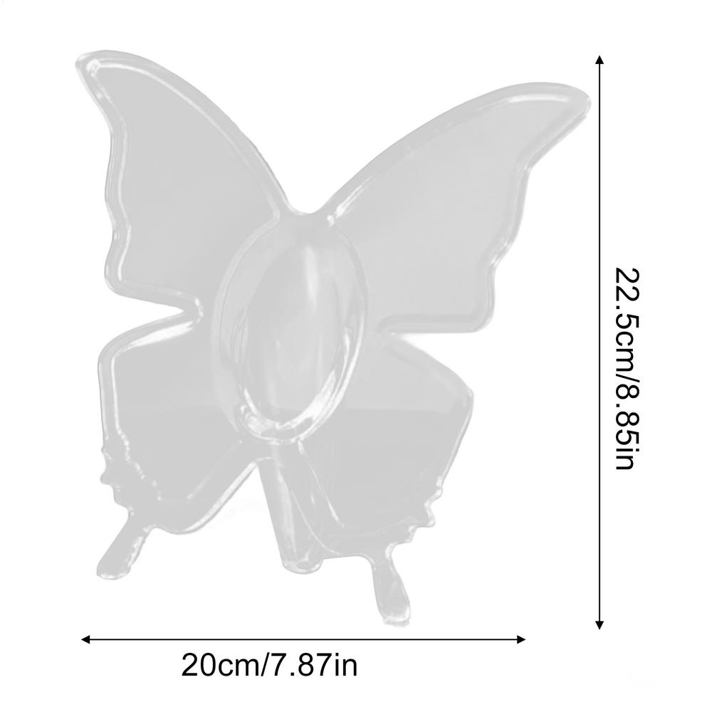 

Flower Vase Acrylic Non-Slip Aesthetic Decor Butterfly Centerpieces for Tables for Bedroom Living Room Bathroom Kitchen Entryway чистый