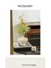 Retro Wabi-Sabi Ceramic Vase with Artificial Flowers