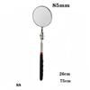 360° Inspection Mirror LED Light Telescoping Mirrors Extend Mechanic Tools Inspection Mirror Telescopic Handle Repairing Tools