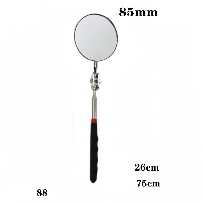 360° Inspection Mirror LED Light Telescoping Mirrors Extend Mechanic Tools Inspection Mirror Telescopic Handle Repairing Tools