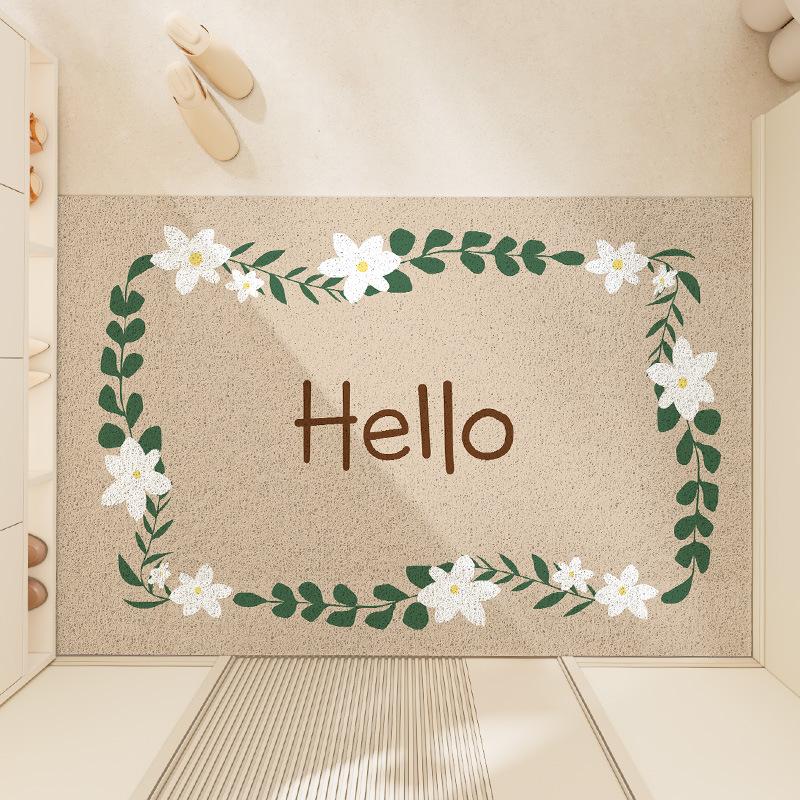 Modern Simple Mat Entry Door Dirty Wire Ring Ins Household Entryway Door Sand Dust Removal Non-slip Mat