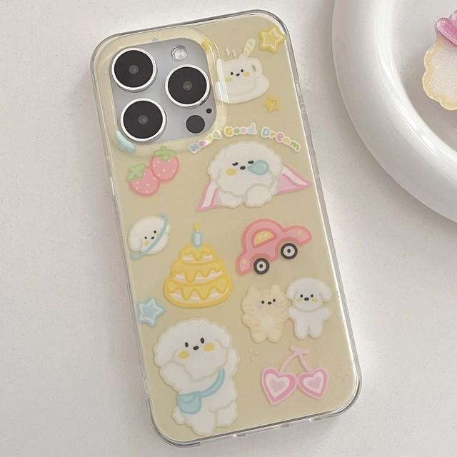 

Ins желтый Imd противоударный чехол для телефона с рисунком граффити на день рождения для Iphone 13 12 11 Promax 14 Pro Max задняя крышка Капа for iphone 11