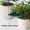 12 Pcs Flower Waterer Leaf Shaped Self Watering Planter Insert Watering Spikes Easy To Use Automatic Plant Waterer for Indoor Outdoor Potted Plants