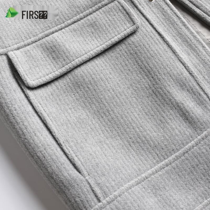 Shanshan Men's Windproof Wrinkle-Resistant Business Casual Lapel Jacket