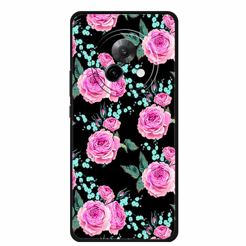 Black Silicone Case For Meizu Lucky 08 Case Luxury Protective Soft Phone Back Cover For Meizu Lucky 08 Case 6.78" Cartoon Shell