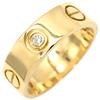 Cartier B4032400 love Love Ring half diamondRing ring 18K Yellow Gold/diamond #9(JP Size) Array