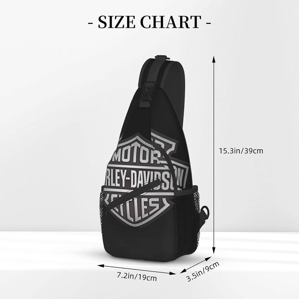 AU1895 Harley Davidson Sling Bags Shoulder Backpacks Chest Pack Crossbody Bags Waterproof Lightweight Outdoor Rucksack Anti Theft Daypack