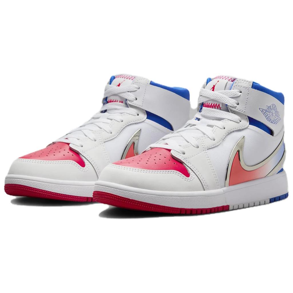 Air Jordan 1 Mid RM EasyOn GS 'White Racer Blue Red' FQ1281-100