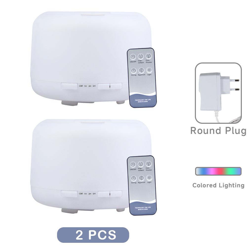 500ML Remote Control Humidifier Aroma Diffuser with Colorful LED Light Ultra Quiet Air Humidifier for Bedroom Home Office Yoga