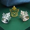 Geburtstagsblumen-Dekoration Kuchenaufsatz Krone Kleine Diademe für Puppe Diadem Braut Hochzeits-Haarschmuck Diademe Schmuckstücke