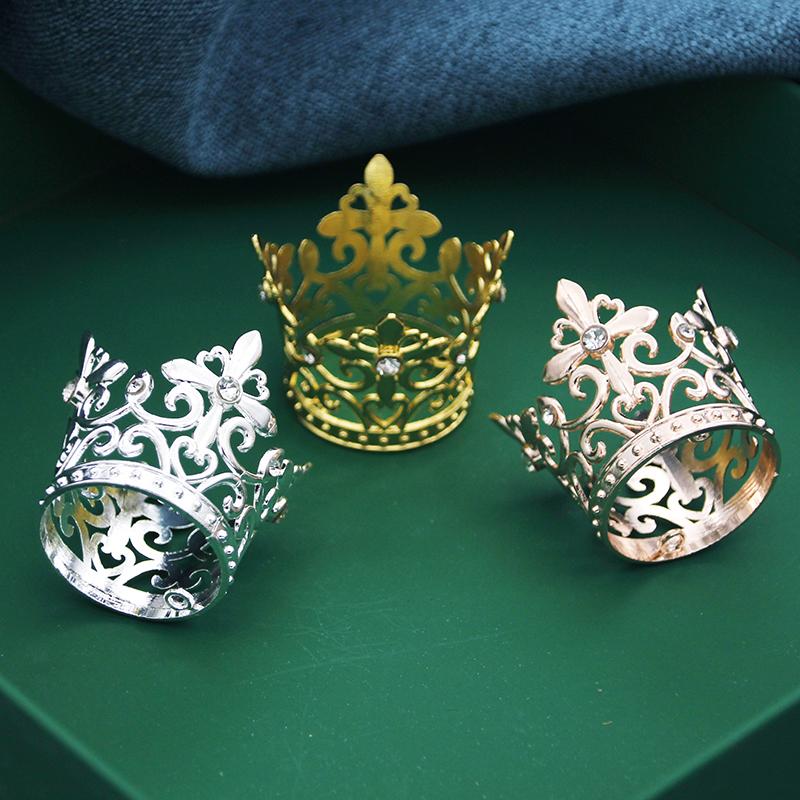 Birthday flower decoration Cake Topper Crown Small Tiaras for Doll Diadem Bridal Wedding Hair Jewelry Tiaras Ornaments