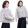 Middle-aged and elderly mothers wear winter fashion short cotton-padded jackets the elderly piled and thickened winter cotton-padded jackets