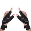 Boono Fishing Hands-Free LED Flashlight Gloves, Battery-Powered Flashlight for Camping, Running, and More (Hands-On Set, USB Rechargeable)