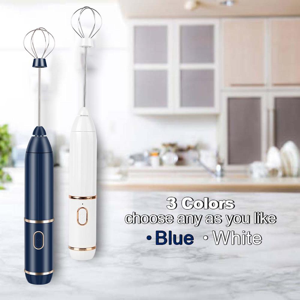 Mini Coffee Maker Whisk Stirring Tools Electric Handheld Milk Frothers Kitchen Egg Whisk Mixer For Cappuccino Cream USB 3 Speeds
