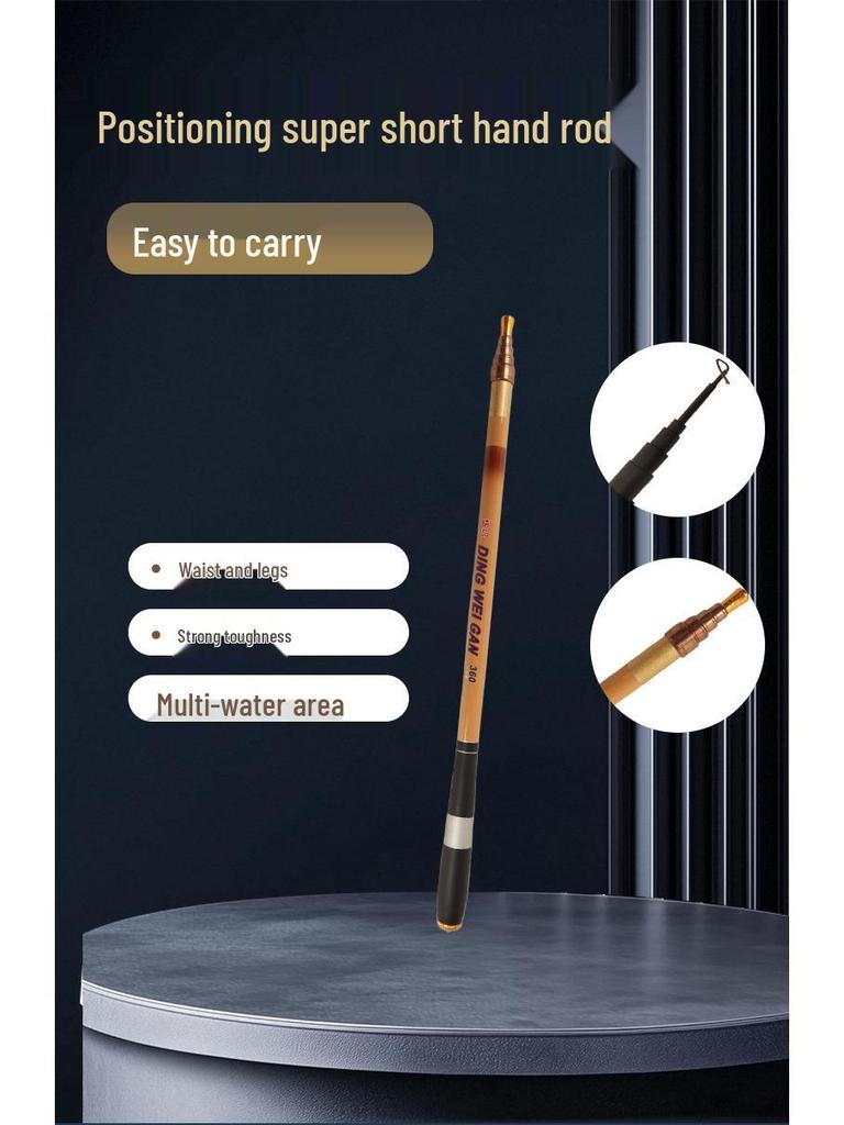Carbon Ultra-Short 28-Section Retractable Fishing Rod - Ultra-Hard, Portable, Ideal for Leisure and Wild Fishing