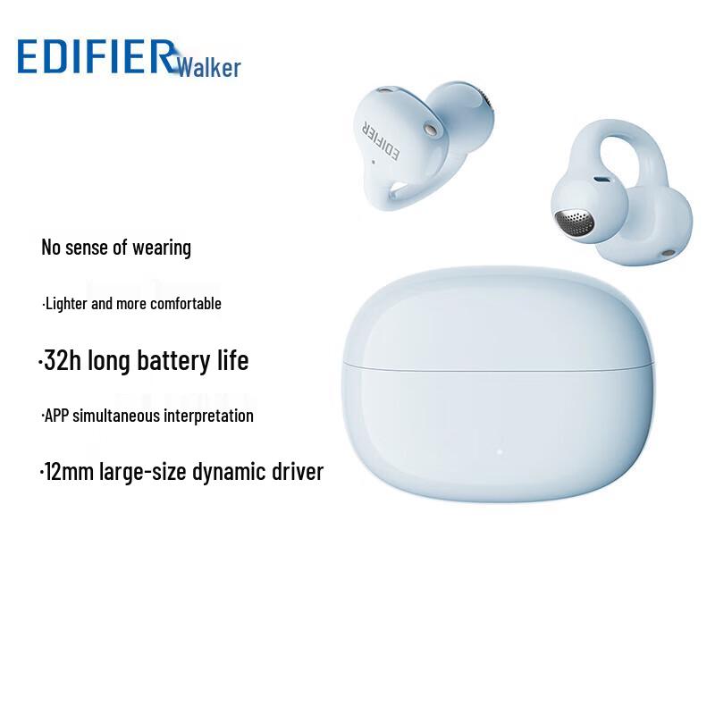 Edifier Comfo Clip Q AI Translation Open-Back Ear-Clip Bluetooth Earphones
