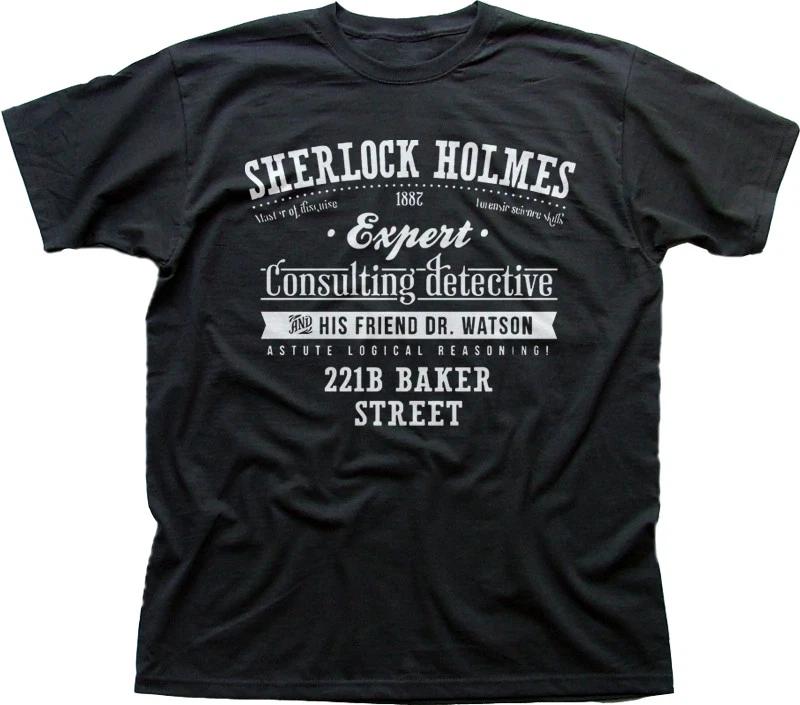 Sherlock Holmes Watson Benedict Cumberbatch BBC black cotton t-shirt 9844 XXXXL