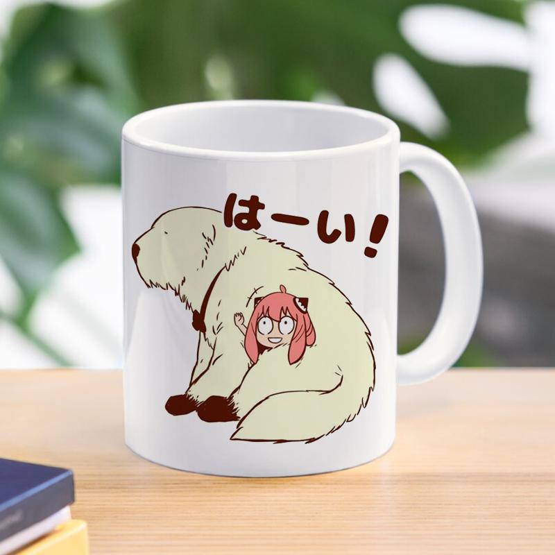 Spy X Family Anya kubek do kawy kubek Loid Yor fałszerz kubki ceramiczne dla dzieci chłopcy herbata kawa z mlekiem naczynia do picia prezent dla przyjaciela