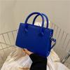 Chic Vintage Small Square Bag Stylish Pu Handbag For Women In Classic Colors