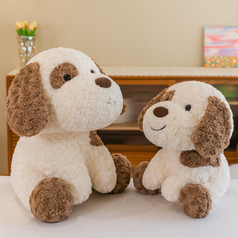 Brown Spot Simulation Dog Plush Toy Smile Shiba Inu Plush Dolls Animal Puppy Dolls  Birthday Gifts