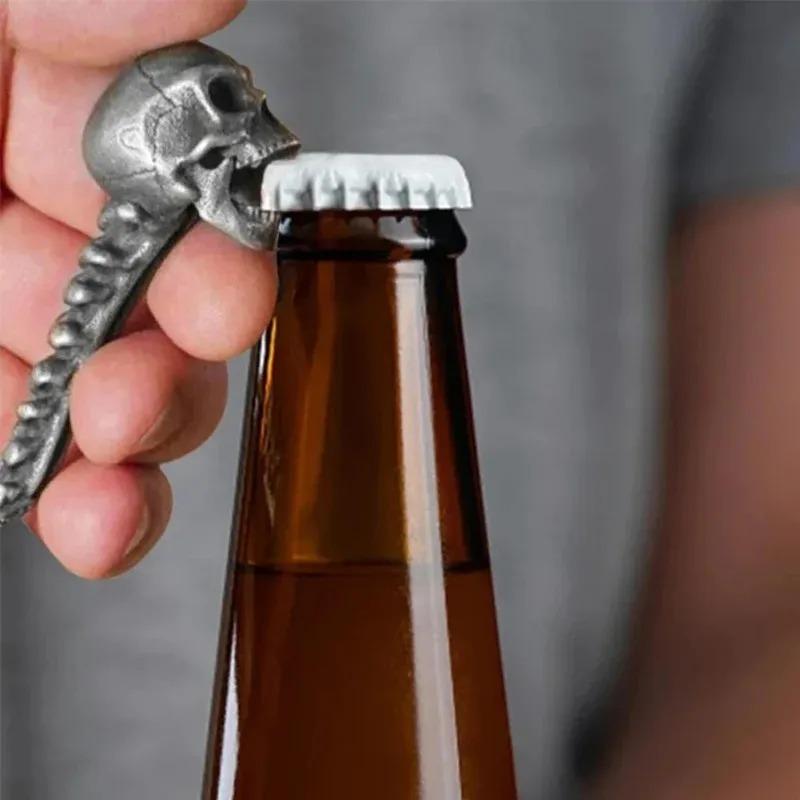 Gothic Skull Bottle Opener Alloy Novelty Bar Tool for Men Gift Halloween Christmas Party Drinking Accessories 6