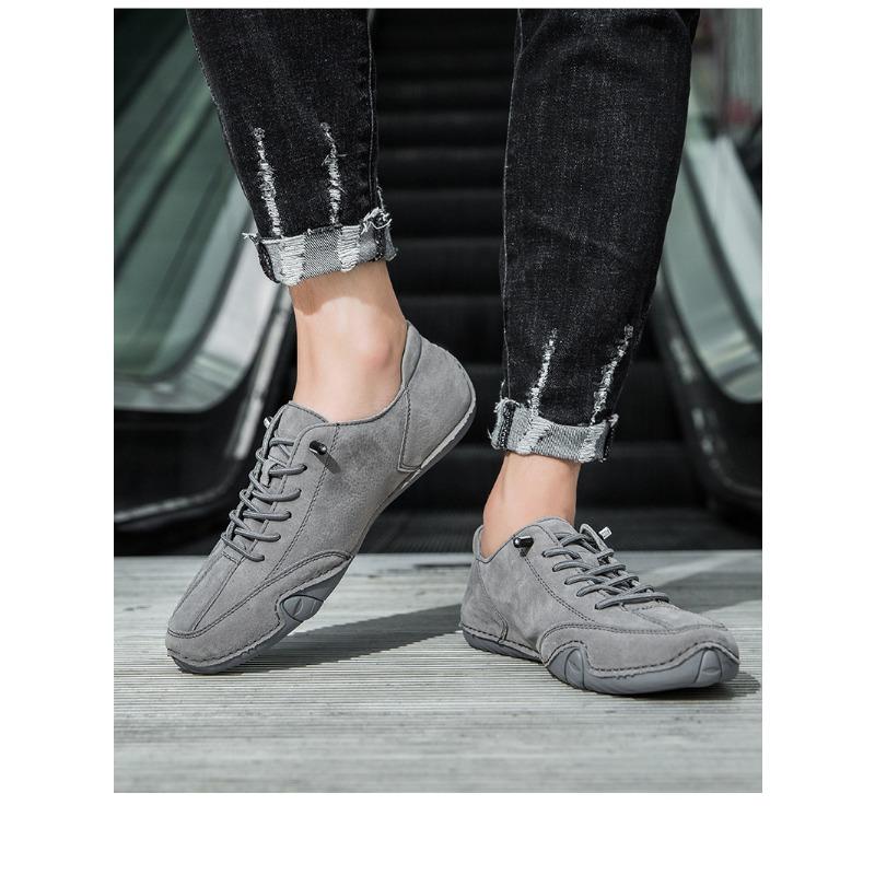 Men's Low Top Casual Sneakers Nude Color Flat Shoes Plus Size Lightweight Walking Footwear