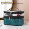 Large Capacity Double Layer Makeup Bag Portable Toiletry Bag with Compartment Travel Makeup Bag for Women Travel Essentials