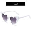 Fashion new multi-color love sunglasses, parent-child personalized glitter sunglasses, European and American beach sunglasses